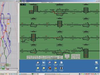 Симулятор пульта диспетчерской централизации "Нева"