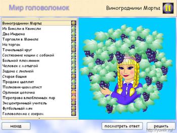 Мир головоломок. Занимательная математика