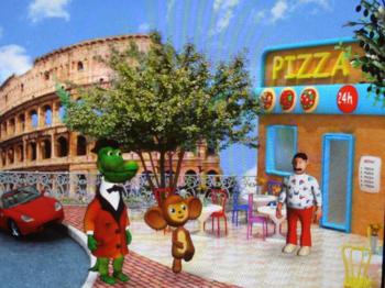 Чебурашка учит английский язык